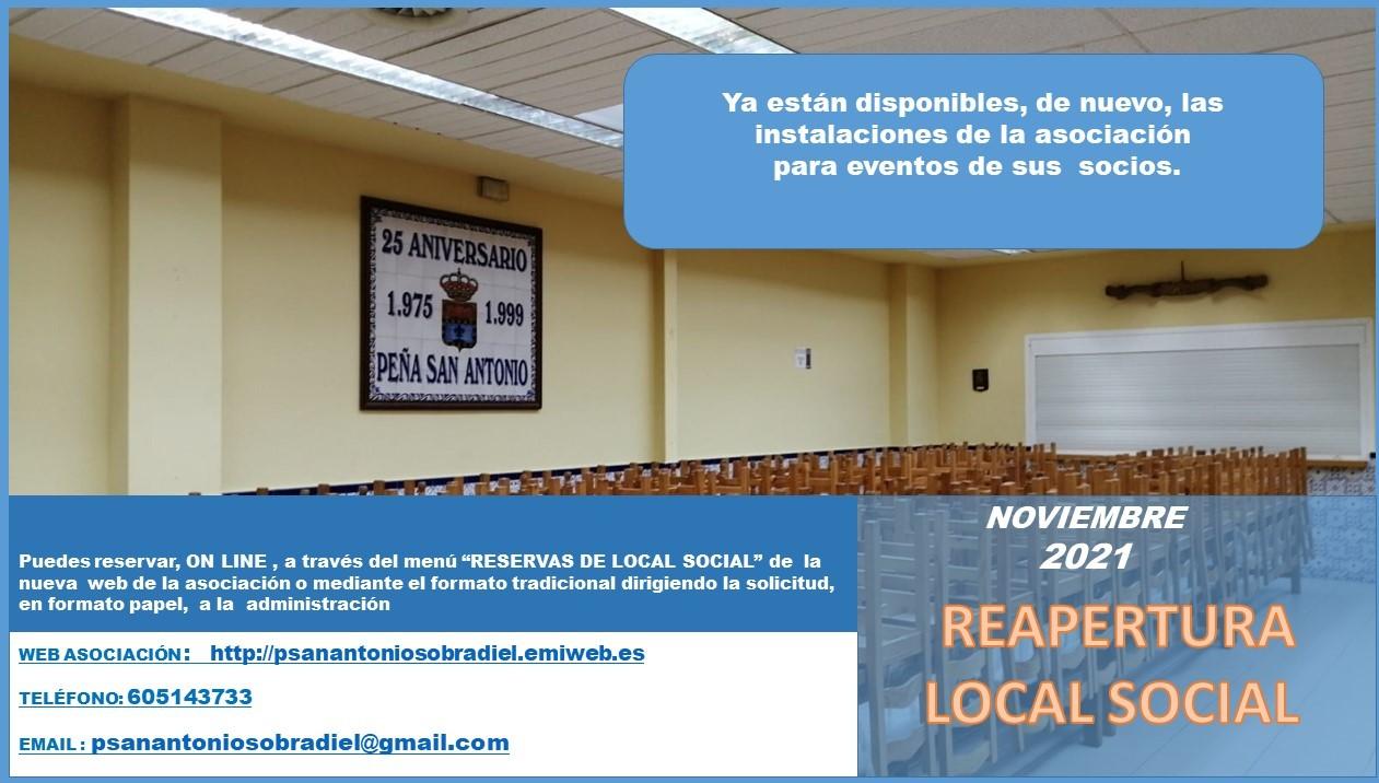 Reapertura noviembre 1